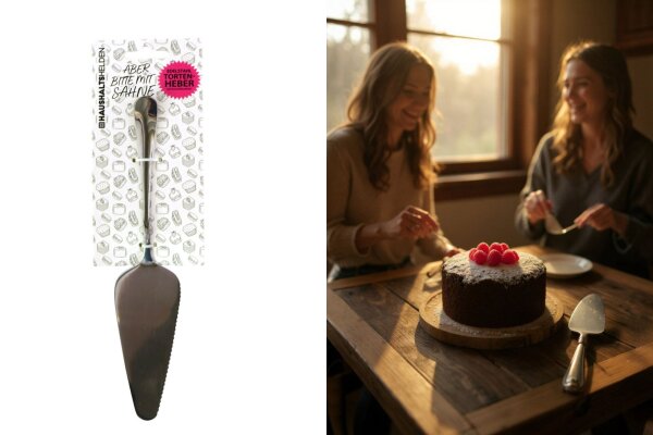 Tortenheber mit Schneidefunktion, 27x5cm , Edelstahl