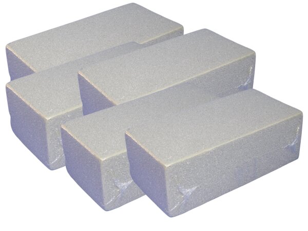 5 x Steckschaum/Trockenziegel 52g für Trockenblumen 23x11x7,5cm grau