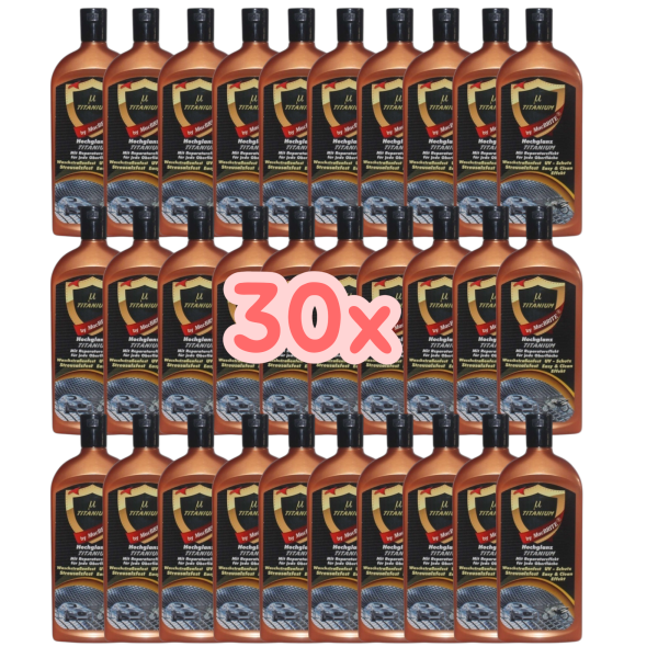 MacBRITE µ TITANIUM Autopolitur Hochglanz-Politur 30 x 500ml / 30er Set