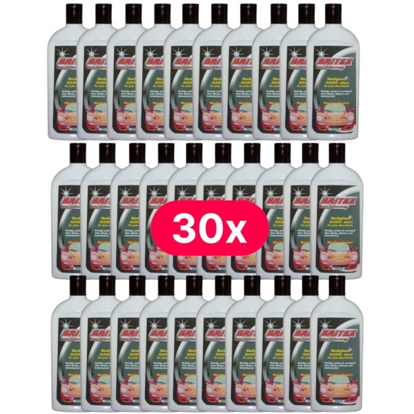 MacBRITE BRITEX Autopolitur Hochglanz NANO-Effekt 30 x 500ml / 30er Set