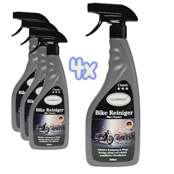 CarBRIGHT Bike-Reiniger 4x500ml / 4er Set