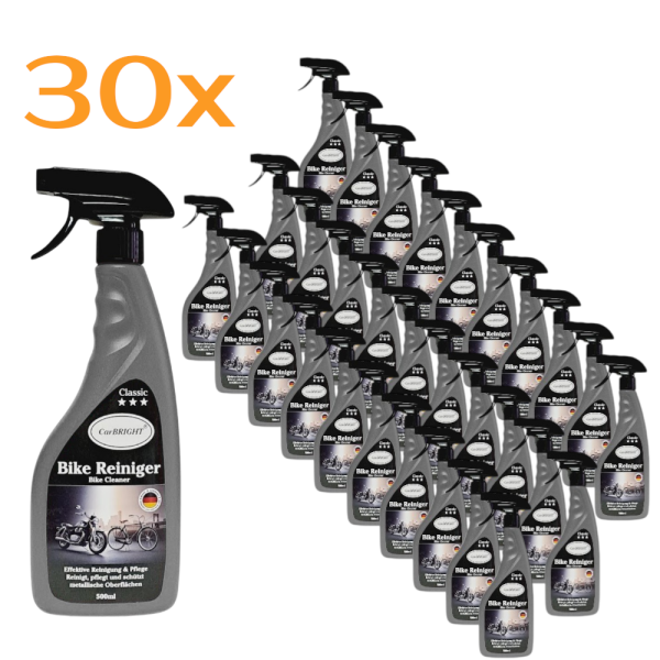 CarBRIGHT Bike-Reiniger 500ml / 30er Set