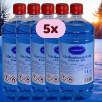 CarBRIGHT Scheibenfrostschutz Eisfrei bis -50°C 5 x1 Liter / 5er Set