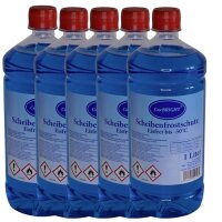 CarBRIGHT Scheibenfrostschutz Eisfrei bis -50°C 5 x1 Liter / 5er Set