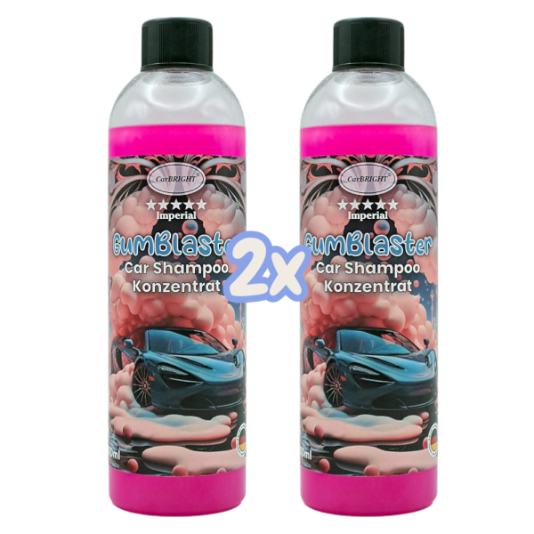 CarBRIGHT Imperial GumBlaster Car Shampoo Konzentrat 2x500ml / 2er Set