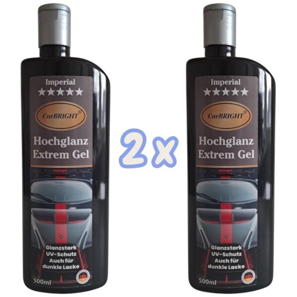 CarBRIGHT Imperial Hochglanz Extrem Gel 500ml / 2er Set