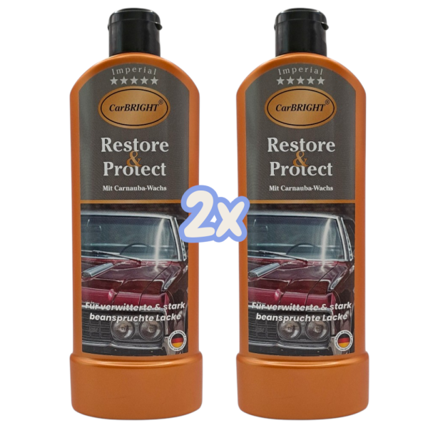 CarBRIGHT Imperial Restore & Protect Autopolitur 2x500ml / 2er Set