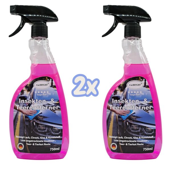 CarBRIGHT Imperial Insekten- und Teerentferner 2x750ml / 2er Set