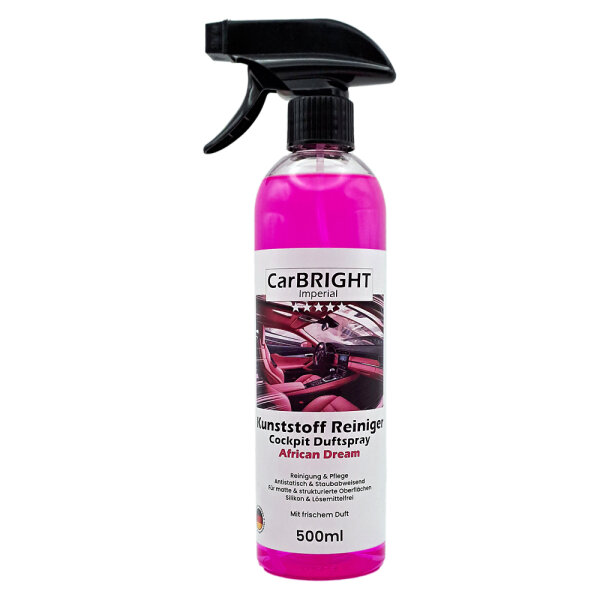 CarBRIGHT Kunststoff-Reiniger/Cockpitspray African Dream 4x500ml / 4er Set
