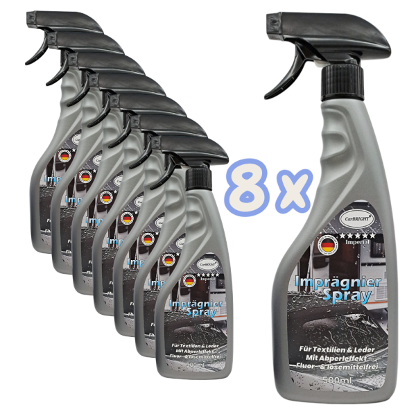 CarBRIGHT Imperial Imprägnierspray 8x500ml / 8er Set