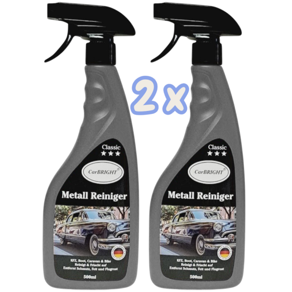 CarBRIGHT Metallreiniger 2x500ml / 2er Set