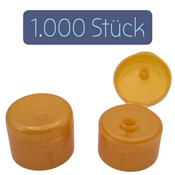 1000x Klappscharnierverschluss/Ersatz-Klappverschluss/Klappdeckel 28/410 gold PP