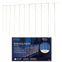 Balkonbeleuchtung "Wasserfall" 420 LEDs mit 5...