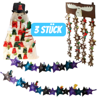 3 Stück Adventskalender Filz zum Befüllen Motiv...