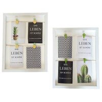 2 x Galerierahmen 41x31cm für 4 Fotos 10x15...