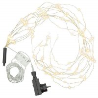 Lichterregen/Lichterbündel 100 LED warmweiß, 10 Stränge, 6h Timer, Innen & Außen