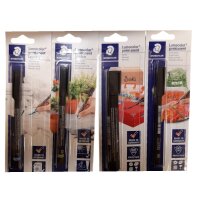 Marker Staedtler Permanent schwarz 4 f.sort. Lumocolor...