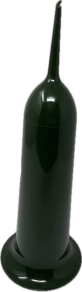 Grabvase groß 31x12cm, Kunststoff, Grün Friedhofsvase