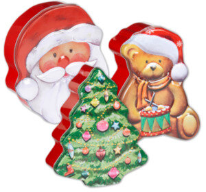 Gebäckdose X-Mas 3 f.sort. (2. Wahl)