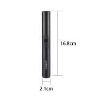 Stabfeuerzeug SILVER MATCH JETFLAME CANDLE LIGHTER BLACK IN GB