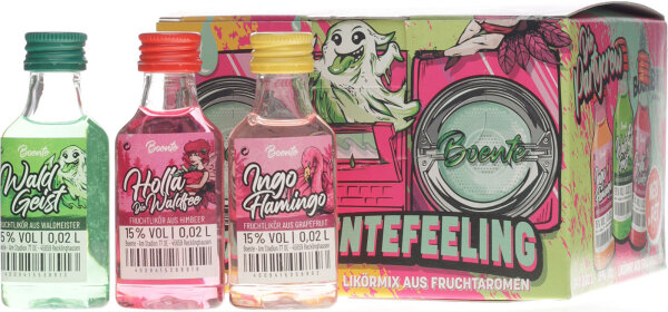 Boente BoomBox Partypack Likörmix PET 24 x 0,02 15 % Vol.
