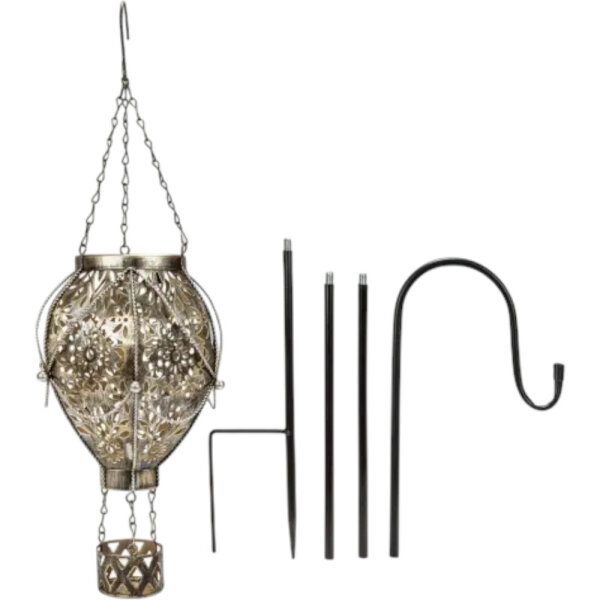 Solar-Gartenstecker "Heißluftballon Metall 102 cm