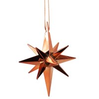 Wilko Weihnachtsanhänger Stern kupferfarben 14 cm 6...