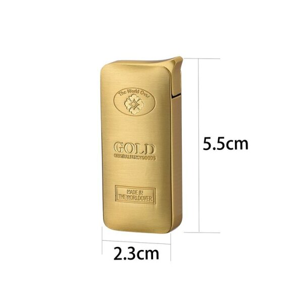 CHAMP LIGHTER GOLDBAR DL-12 Feuerzeug Goldbarren Metall