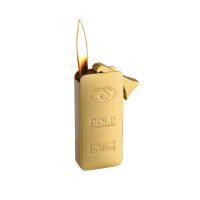 CHAMP LIGHTER GOLDBAR DL-12 Feuerzeug Goldbarren Metall