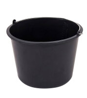 Baueimer 20l schwarz Profiline m.Liter-Skala