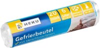 Gefrierbeutel 20er 6 Liter, mit Beschriftungsfeld, Rolle, LDPE, ca.28µ